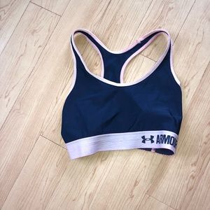 Under Armour navy and pink Racerback sports bra
